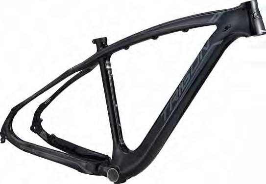 42 MTB TM586 29ER Full carbon monocoque 29" frame with tapered head tube design for improving safety, handling and stiffness. Oversized tubing for increased stiffness durability and ride comfort.