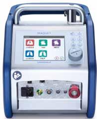 6 CARDIOHELP System CARDIOHELP device Connections and components CARDIOHELP Emergency Drive Holder Adjustment of flow and speed Battery pack for at least 90 min The special guard protects the