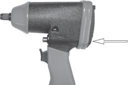 1 For normal tightening, the impact wrench should be operated in the forward (F) direction.