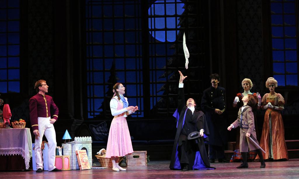 magic During the ballet, a person may perform a magic trick by making something fly