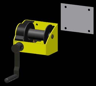 .. Operation When operating the crank, depending on the direction of rotation, the load goes up or down.