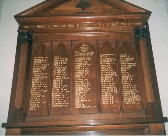 J. Moloney is remembered on the Camperdown Presbyterian Honour Roll for the First World War.