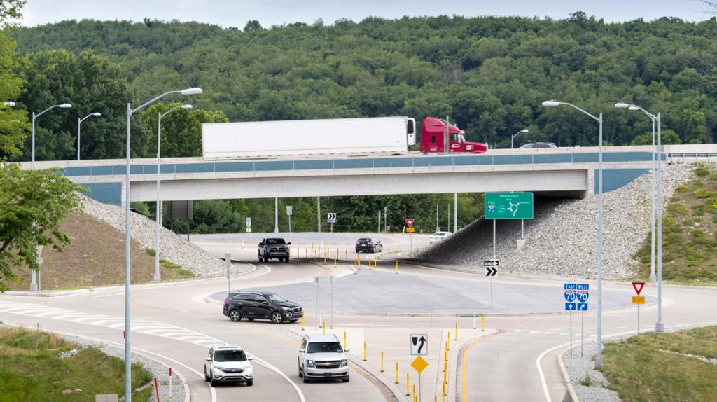 PROJECT DESCRIPTION Situated adjacent to the PA Turnpike (I-76) and Interstate 70 in Westmoreland County, New Stanton bills itself as a transportation hub where All Roads Lead Home.