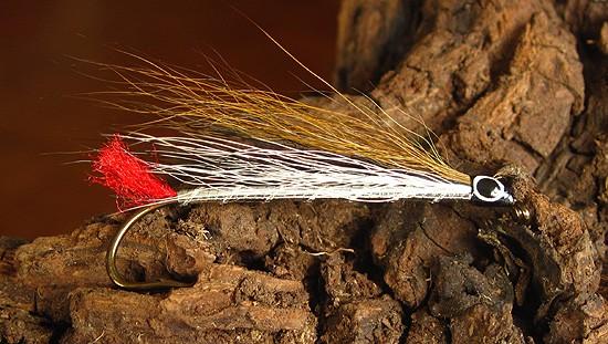 Fly of the Month Page 4 Black Nosed Dace Tail: Red Wool Yarn Body: Flat Silver Tinsel Rib: Oval Silver Tinsel Wing: White, then black, then brown Bucktail (bottom to top) Another one for the Mount
