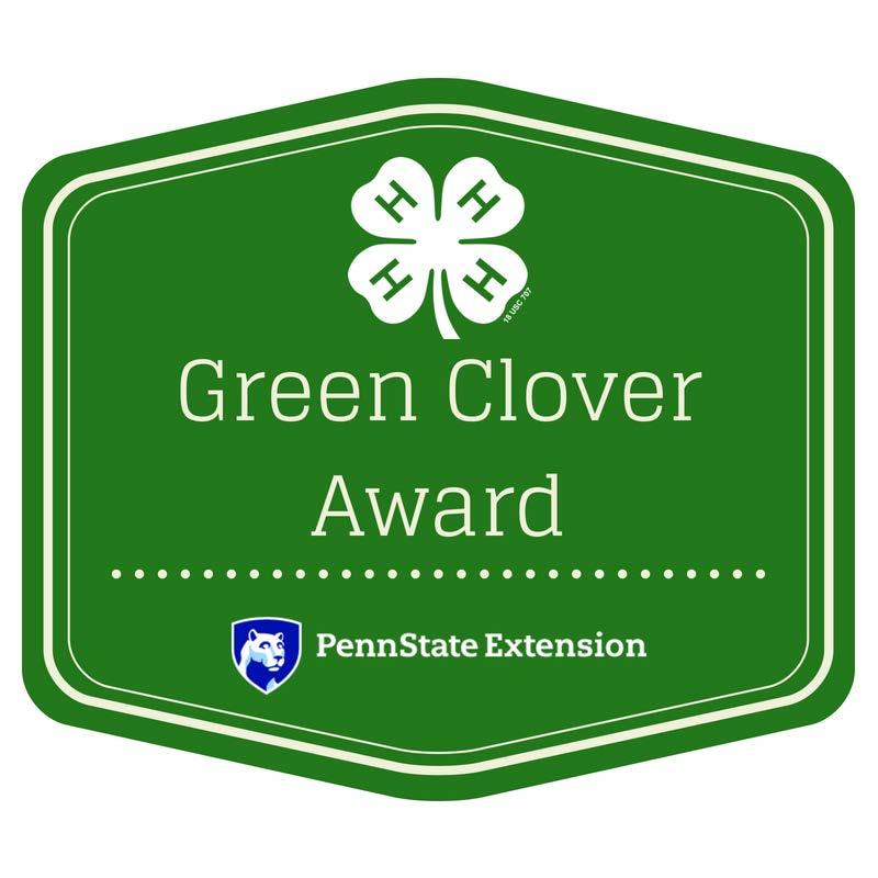 LEVEL 1: Green Clver Member must cmplete TWO f the fllwing tasks: 1. Give a visual presentatin related t their prject at a club meeting. (Cmmunicating) 2. Help with a 4-H club activity r event.