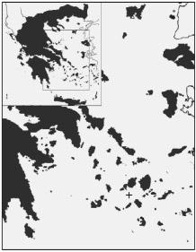 226 A. Kallianiotis and V. Lekkas First documented report on the Lessepsian migrant Etrumeus teres FIG. 1. Map of the Aegean Sea.