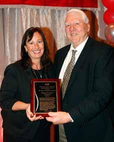 Osterholt Awarded the Dr. Stevens Humanitarian Award Regina Mayhugh The Dr. John P Stevens Humanitarian Award is presented annually at the Ohio Harness Horsemen s Association banquet in memory of Dr.