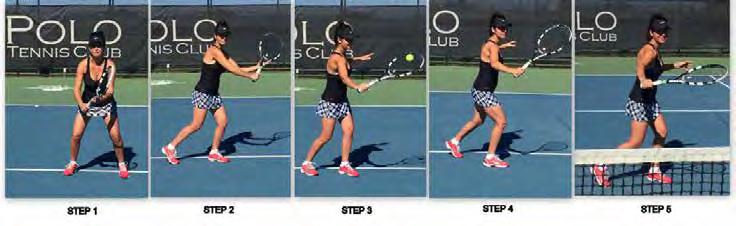 TENNIS TIPS By USPTA/PTR Master Professional Polo Tennis and Fitness Club How to execute The One-Handed High Backhand Volley Approach Shot In previous newsletters, I offered tips on how to hit a
