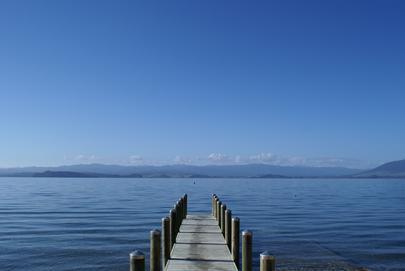 Enjoy a refreshing swim in the crystal clear waters of the Great Lake Taupo.