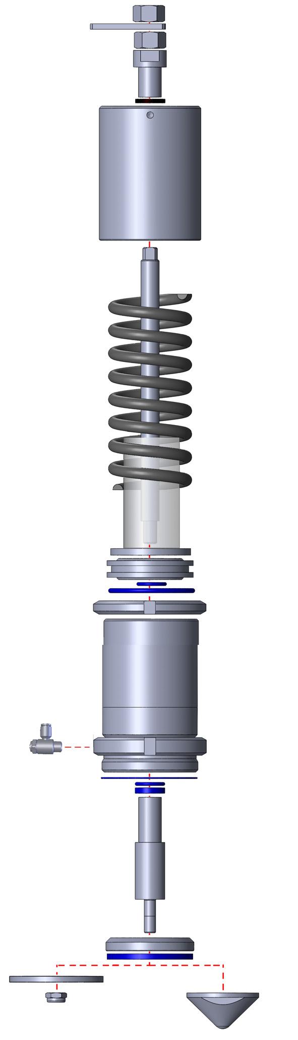 guide (according to valve design) 10 = Pressure spring 11 = Upper spindle 12 = Adjustment nut 13 = Sliding ring 14 = Vent nut 15 =