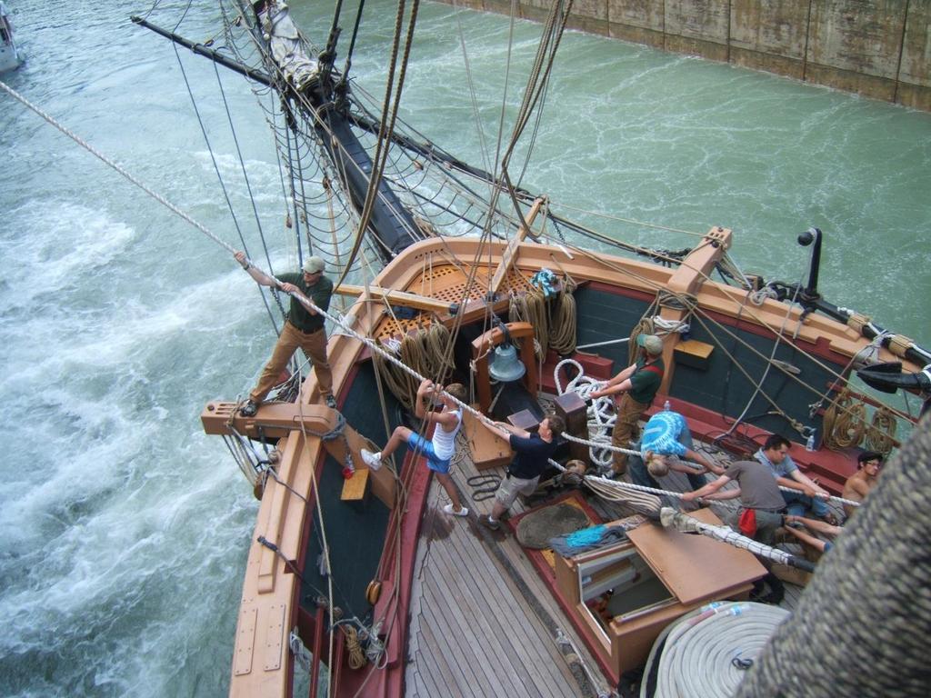 What do we do? While underway, the U.S. Brig Niagara operates as a Sailing School Vessel. This means that we accept paying trainees, who are actively involved in sailing.