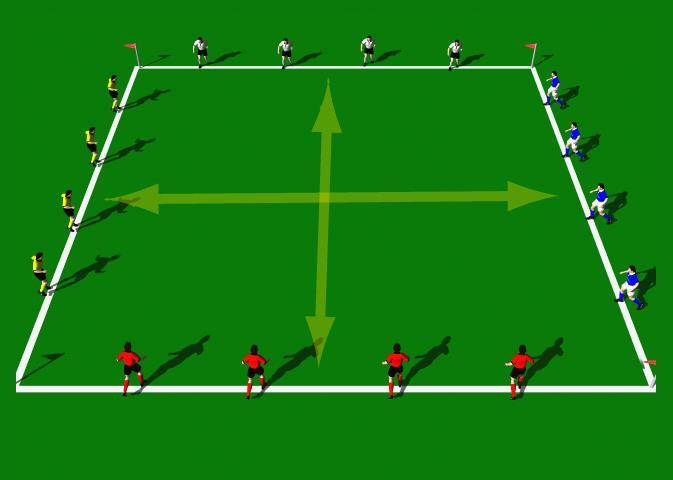 Week Nine Drill One Looking for Space Exercise Objectives: The object of this exercise is to develop each players game vision and quick decision making.