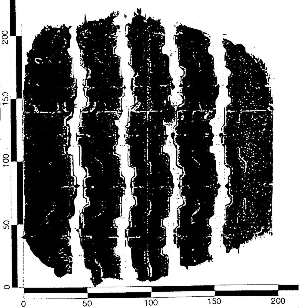 83 Figure 4-49. Tire footprint of Goodyear 11R22.5 (load = 26 kn, tire pressure = 72 kpa).