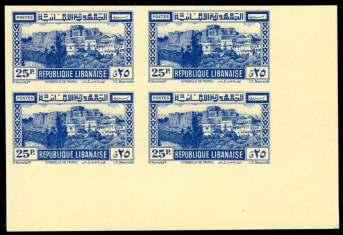 Estimate $300-400 433 a Lebanon: Independent Republic, Air mail, 1945, 200p The Ce dars, im per fo rate (C99 var.