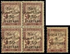 ), ver ti cal pairs, Very Fine, ex tremely rare, only one sheet of each printed; each backstamped RB. SG 15/16 vars.