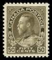 BRITISH COMMONWEALTH 58 / a Can ada, 1922, King George V Ad mi ral, 10 blue, wet print ing (117), a beau ti fully cen tered block of 4, o.g., bot tom stamps never hinged, bright color and pa per, Ex tremely Fine and choice.