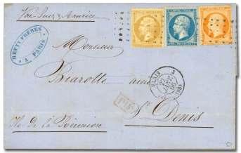 card, Very Fine, at top and most un usual; signed Roumet. Yvert 21-23.