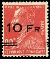 207 208 207 France, Air mail, 1928, 10fr on 90c Ile de France (C3), o.g.