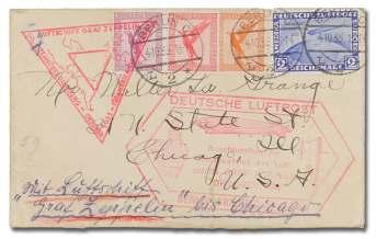 224 Ger many, 1931, Air mail, 2m Po lar Flight Zep pe lin (C41), tied by Berlin cds, 25.7.