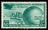 Estimate $200-300 331 Italian Colonies, Air mail, 1934, Soc cer, 50c-50L com plete (C29-C35), o.