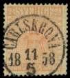 Estimate $400-600 370 Swe den, 1855, 24sk or ange red on thick pa per (5c), socked-on-the-nose