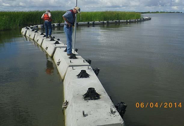 Buoyancy Compensated Erosion Control Modular System (BCECMS) Owned by Louisiana Shoreline