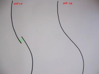 Image 1-A shows how the tracks would be if it were the skis that change sides. On image 1-B we see the tracks normally left by skilled skiers. Then, what is it that really happens?