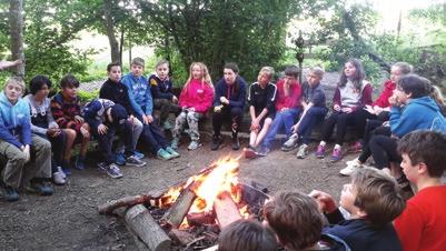 On Wednesday, in the evening, we had a camp fire, it was really amusing when we all sang campfire songs.