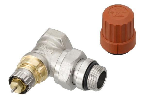 A special manual shut off device is available as an accessory. RA-N valve bodies are manufactured from brass with nickel plating.
