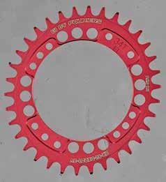 B Anodized Black, Red, Gold, Gray, Blue, Apple Green, Orange CR-E1-104S Full CNC made narrow wide chainring for 1x system. For P.C.D 104mm x 4 arms standard. P.C.D Teeth AL7075-T651 full CNC made Ø104 mm 30T, 32T, 34T, 36T, 38T, 40T, 42T, 44T, 46T, 48T 107g (46T) S.