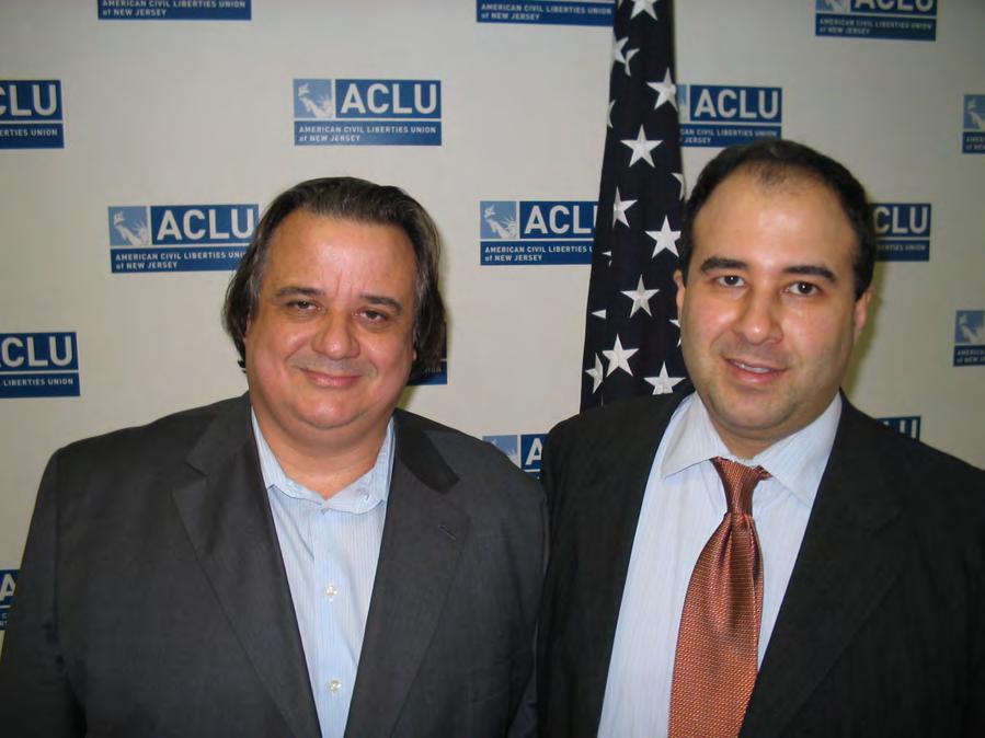 Roberto Lima (with Baher Azmy, ACLU-NJ Cooperating Attorney) The ACLU-NJ currently represents Roberto Lima, the editor of Newark s Brazilian Voice newspaper, who was forced to choose between his free