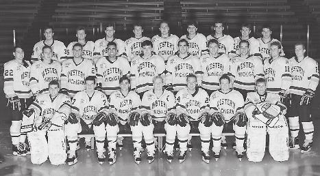 1993-94 (24-13-3, 18-10-2 CCHA, 4th) Lost in 1st round as a 4 seed to Wisconsin, 6-3, in Albany, N.Y.