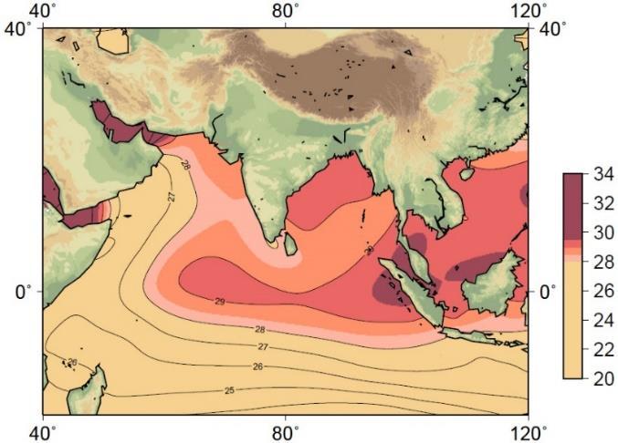 Indian Ocean during the last century western Indian Ocean warmed up to 1.