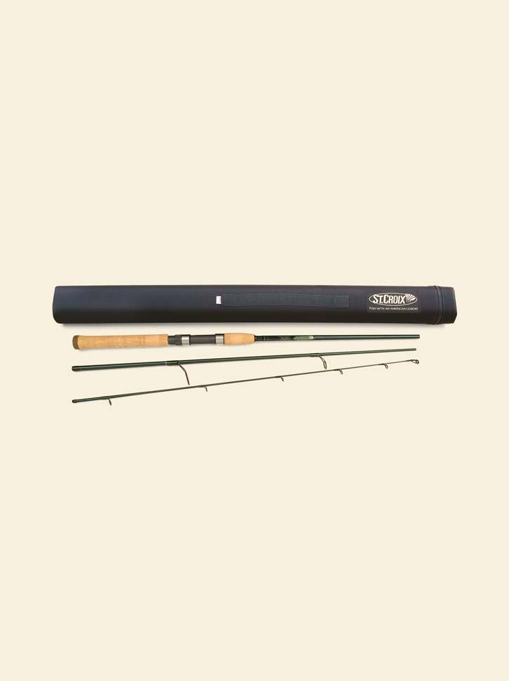 ALL PREMIER SPINNING TRAVEL RODS COME WITH A 1000 DENIER NYLON- COVERED ROD TUBE. TRAVELING LIGHT? BACKPACKING? TRY ONE OF THE PREMIER MULTI-PIECE RODS. THEY RE COMPACT, LIGHT AND READY TO GO. St.