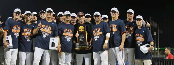 VIRGINIA BASEBALL HISTORY PROGRAM HIGHLIGHTS 2015 National Champions 2,326 wins in 128-year program history 17 NCAA tournament appearances, including 14 straight from 2004-17 Four College World