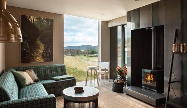 This is all complemented by carbon neutral fireplaces, oak floors, large handmade New Zealand rugs and luscious bathrooms with standalone