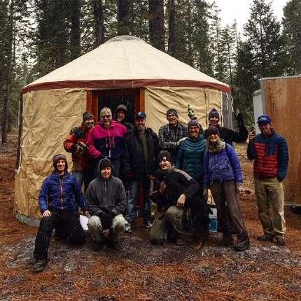 Nordic Center Operations The Nordic Center Yurt-Raising Party was held on Saturday, December 2, 2017. The 13 member crew consisted of four staff, two board members, and seven volunteers. Mt.