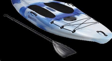 PADDLE A STRONG PADDLE TO GET YOU MOVING WATERTIGHT STORAGE HATCHES THE PADDLES - The Cayman SUP comes