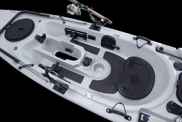 The battery and motor are easy to take out making the kayak easier and