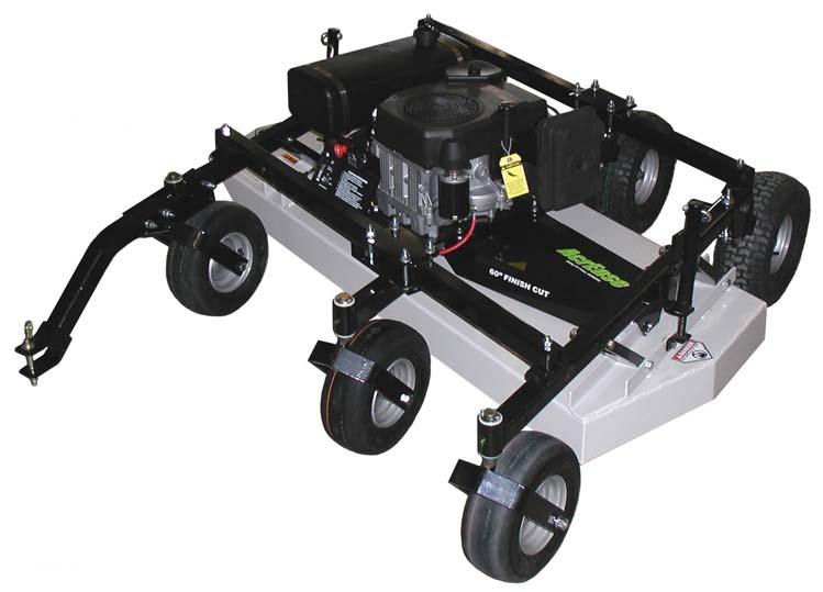 OPTIONAL EQUIPMENT OPTIONAL FLOATATION KIT This optional floatation kit features an extra front and back tire that can be bolted along the center section of the mower deck.