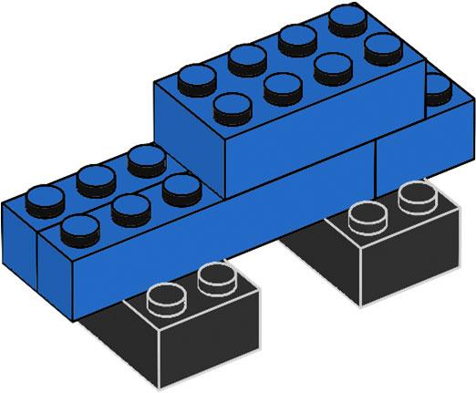 1x6 LEGO technic bricks with