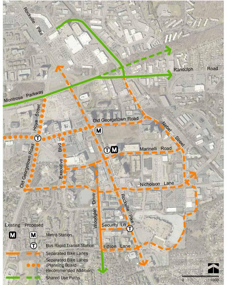 PROPOSED SEPARATED BIKE LANE NETWORK PROPOSED