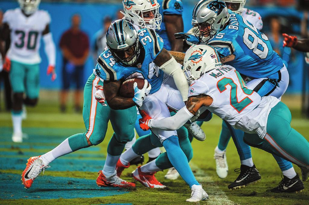 Preseason Stats PRESEASON BEST IN NET YARDS The Panthers led the NFL with 373.3 net yards per game in the preseason.