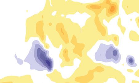 The pre-dominance of moderate-to-heavy rainfall events along the west coast of India and southern Myanmar is clearly borne out in the model simulations (see Fig. 11a). The plot in Fig.