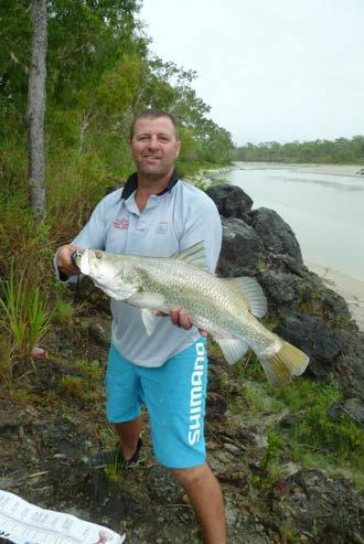 It also creates more direct hook ups as the barra tend to hit hard in the current,