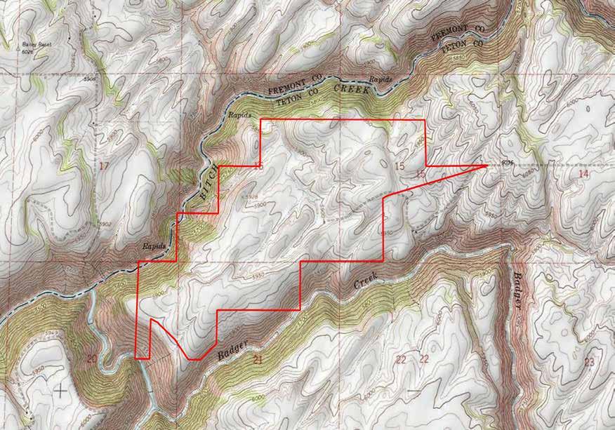 Teton River Confluence Ranch Topographic Map Maps