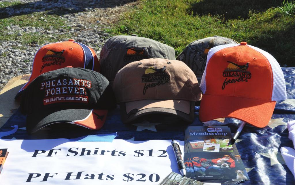AVAILABLE FROM PF/QF Merchandise Purchasing merchandise such as orange hats and shooting glasses from our PF/QF store recycles your chapter dollars back into our wildlife conservation mission.