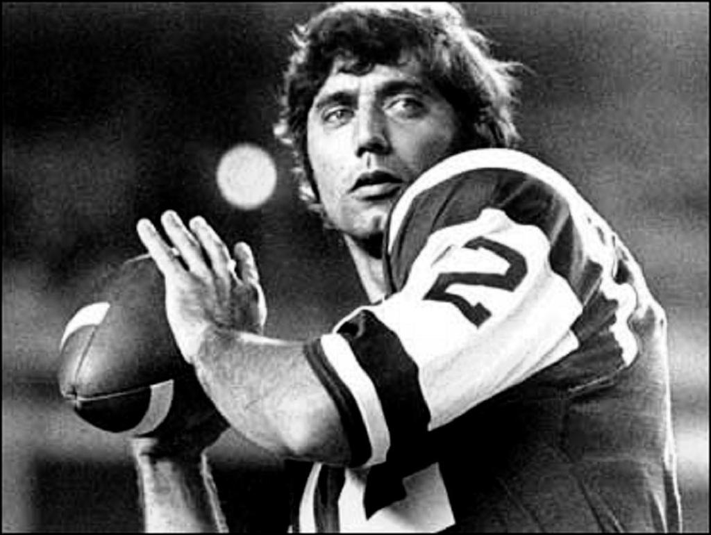 Joe Namath had arguably the best pin-point throwing accuracy of his generation. In the twilight of his career Namath was traded by the Jets to the Los Angeles Rams.