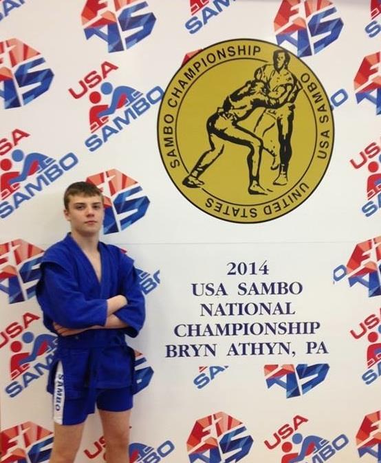 JMJC Athletes Compete in Sambo Tournament Bryn Athyn, PA - Jason Morris Judo Center athletes, Alex Hall (15), Nick Irabli (17) & Eric Skylar tried their hand at Sambo, April 12, 2014 as they competed