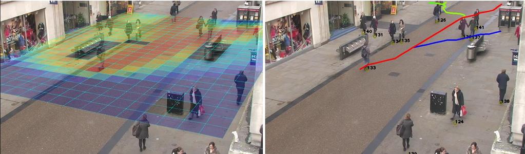 Findings The results confirmed the system s ability to generate predictions of pedestrian trajectories. An example is shown in Fig.